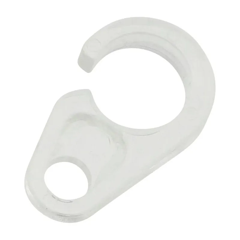 Meest Verkocht Ganci in plastica per tendine a vetro trasparente 7 mm 20 pz