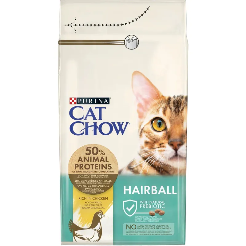 Nu Kopen Crocchette ricche di Pollo per gatto Purina Purina Cat Chow Hairball Control