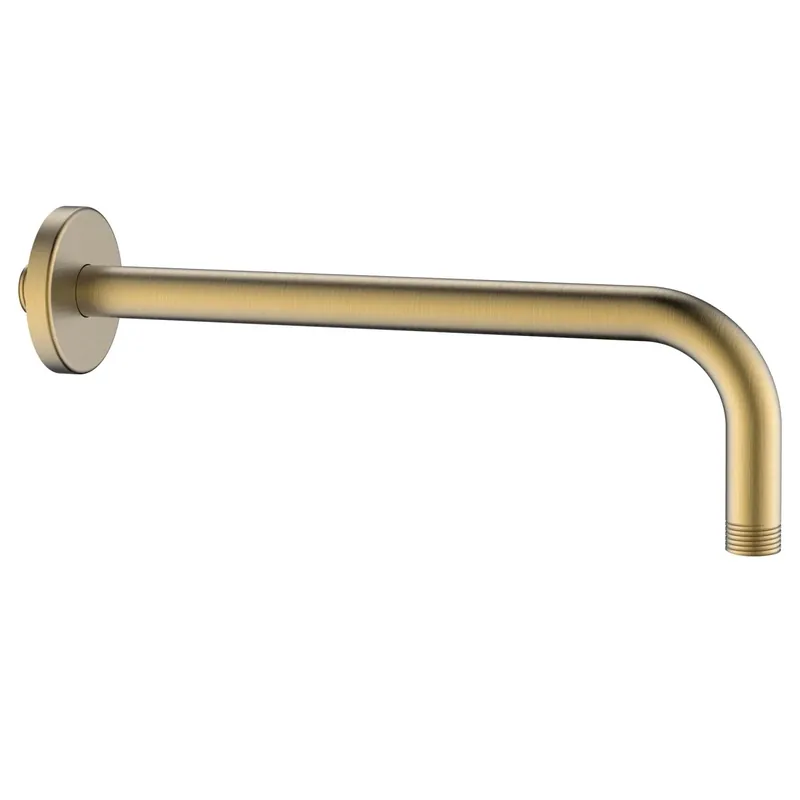 Uitverkoop Braccio doccia tondo in acciaio Ø20 mm L 30 cm oro opaco