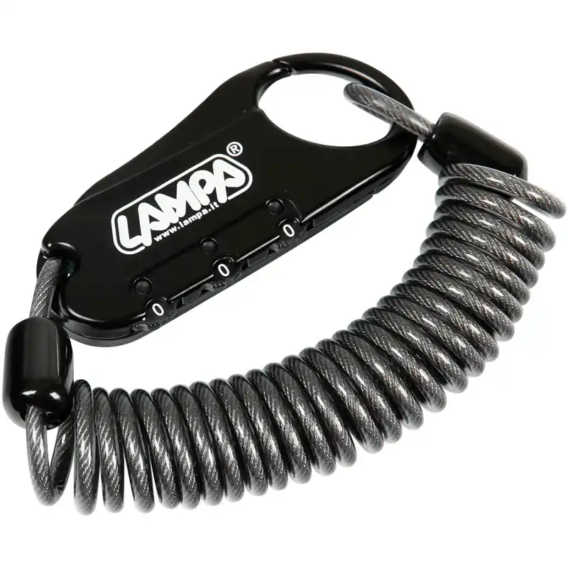 Dagaanbieding Raptor lucchetto antifurto per moto a combinazione con cavo a spirale - 150 cm
