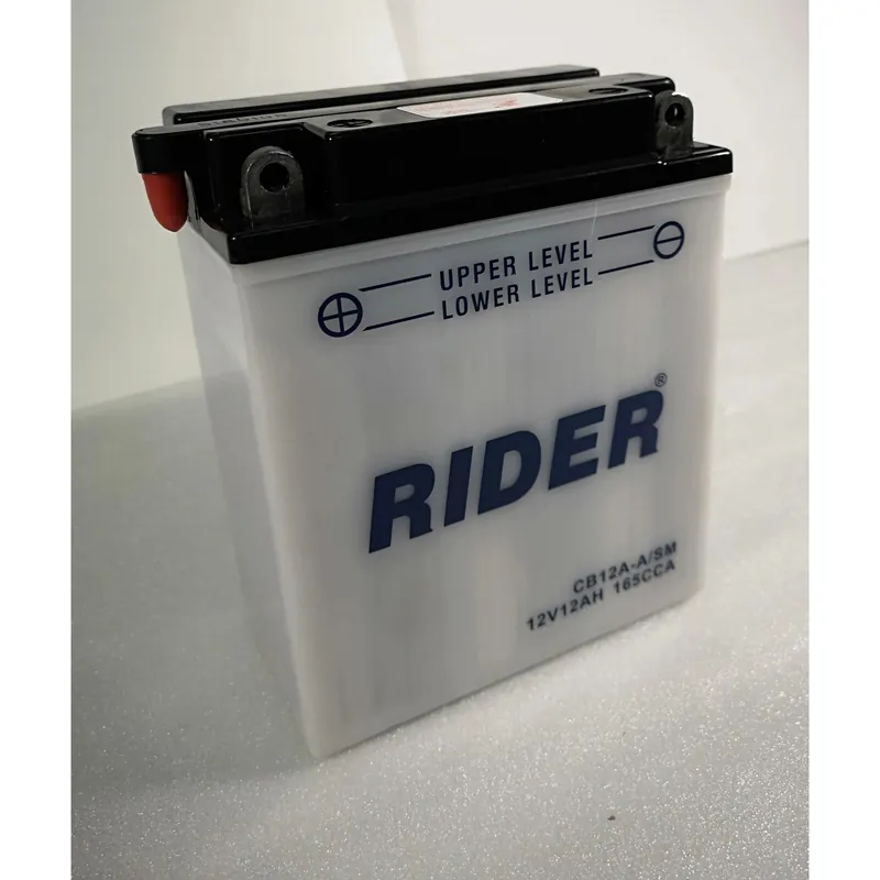 Gratis Retour Batteria moto Rider CB12AAFA 12 Ah 12 V