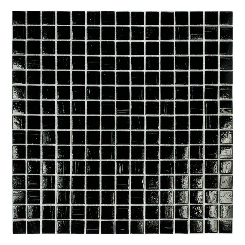 Mosaico pasta di vetro Silk STON nero Aanbieding