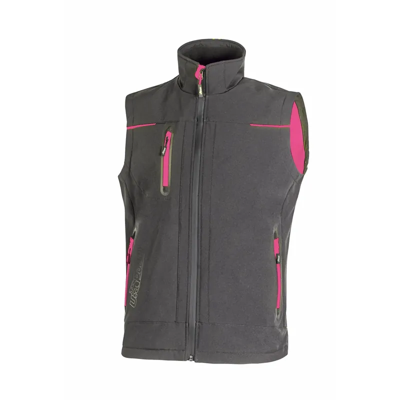 Gilet da lavoro Universe Lady grigio fucsia tg. XS Beperkte Voorraad
