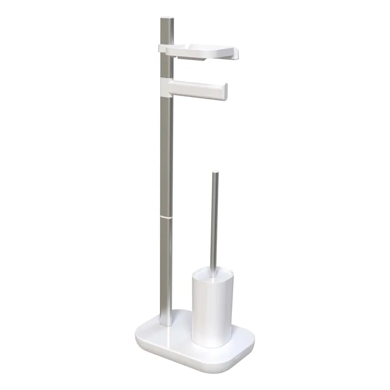 Piantana portarotolo e portascopino bagno aQuasanit Jacky H 73 cm bianco Korting