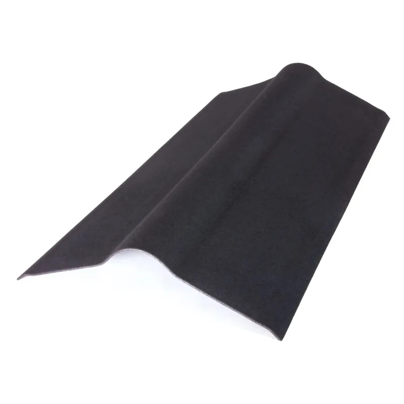 Express Levering Elemento di colmo per lastre da copertura Onduline 100x50 cm nero