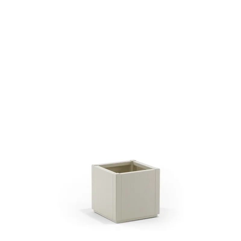 Fioriera da esterno Ethica in plastica gesso 36x36x35h cm Populair
