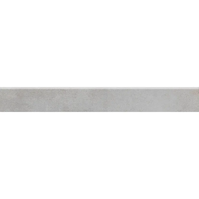 Rechtstreeks Van De Fabrikant Battiscopa in gres porcellanato Metallic bianco 7,5x60,4 cm