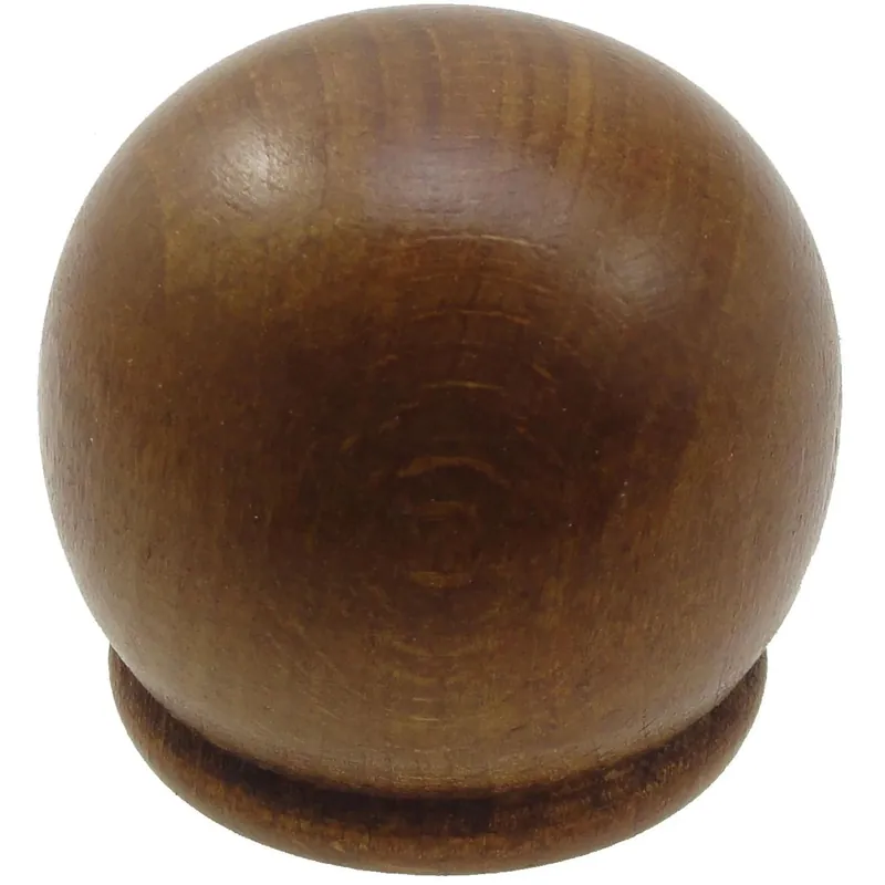 Terminale bastone tenda Mela in legno ciliegio Ø 35 mm 2 pz Beperkte Voorraad