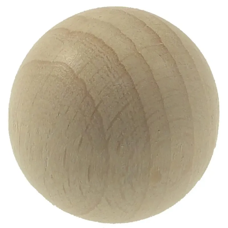 Terminale bastone tenda Palla in legno sbiancato 11 mm 2 pz Koop Vandaag
