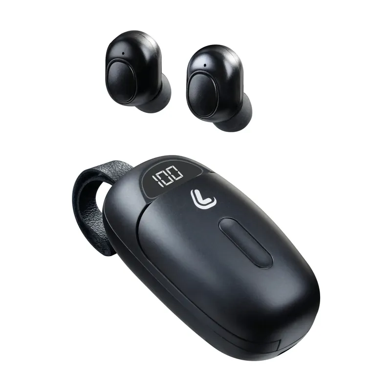 Koop Vandaag Cuffie Bluetooth Ekko 5.0 con custodia di ricarica nero