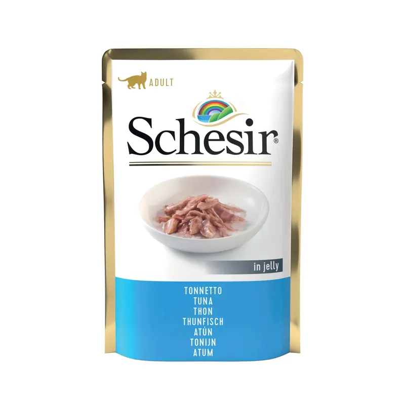 Direct Beschikbaar Cibo umido per gatto Schesir Tonnetto busta 85 g
