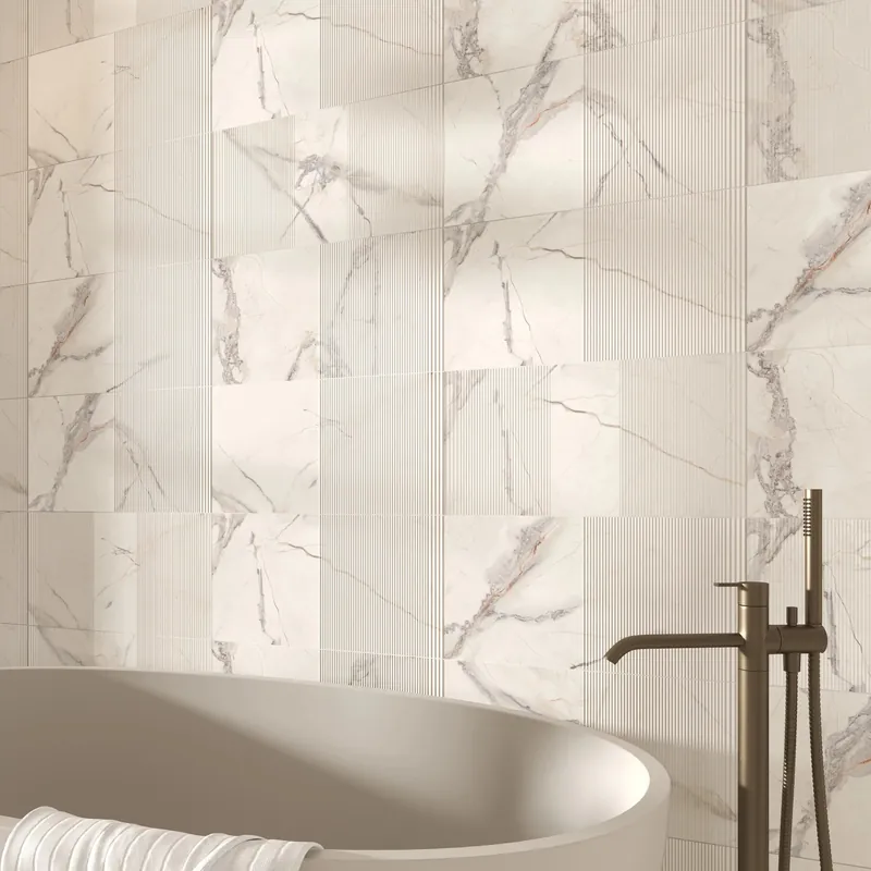 Rivestimento in gres porcellanato rettificato Iberis Crystal 3D 30x60 cm 1,44 m² Lage Prijs