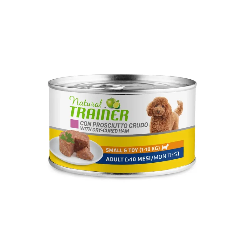 Beste Prijs Cibo umido per cani Natural Trainer s&t adult prosciutto lattina