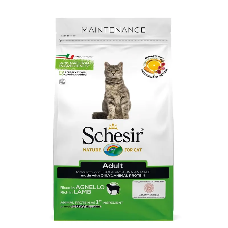 Voordeelprijs Crocchette per gatti adulti all`agnello per mantenimento Dry 1,5 kg