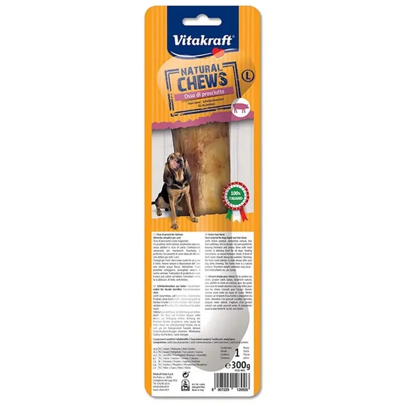 Beperkt Aanbod Osso per cani Vitakraft Natural Chews prosciutto italiano L