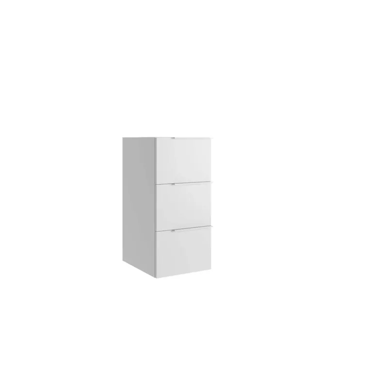 Shop Nu Mobile bagno base 3 cassetti a terra Caren h.75 l.35 p.51 cm bianco