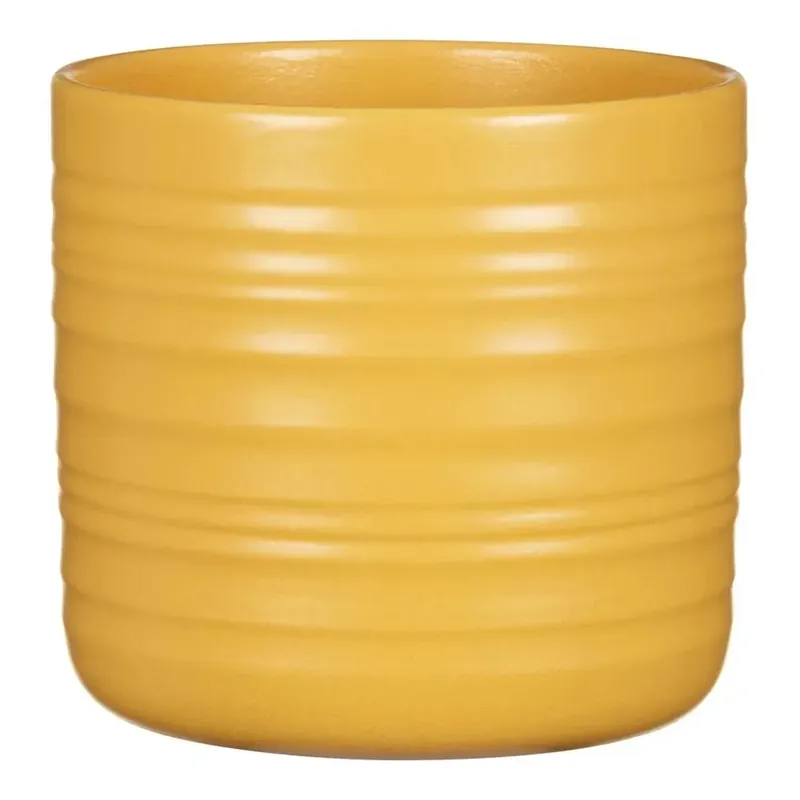 Lage Kosten Coprivaso in ceramica Scheurich 850/23 Curcuma 20,5x20,5x18,6 cm