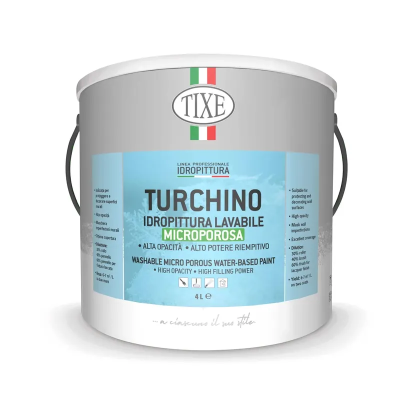 Idropittura lavabile Turchino microporosa bianco 4 l Bestseller