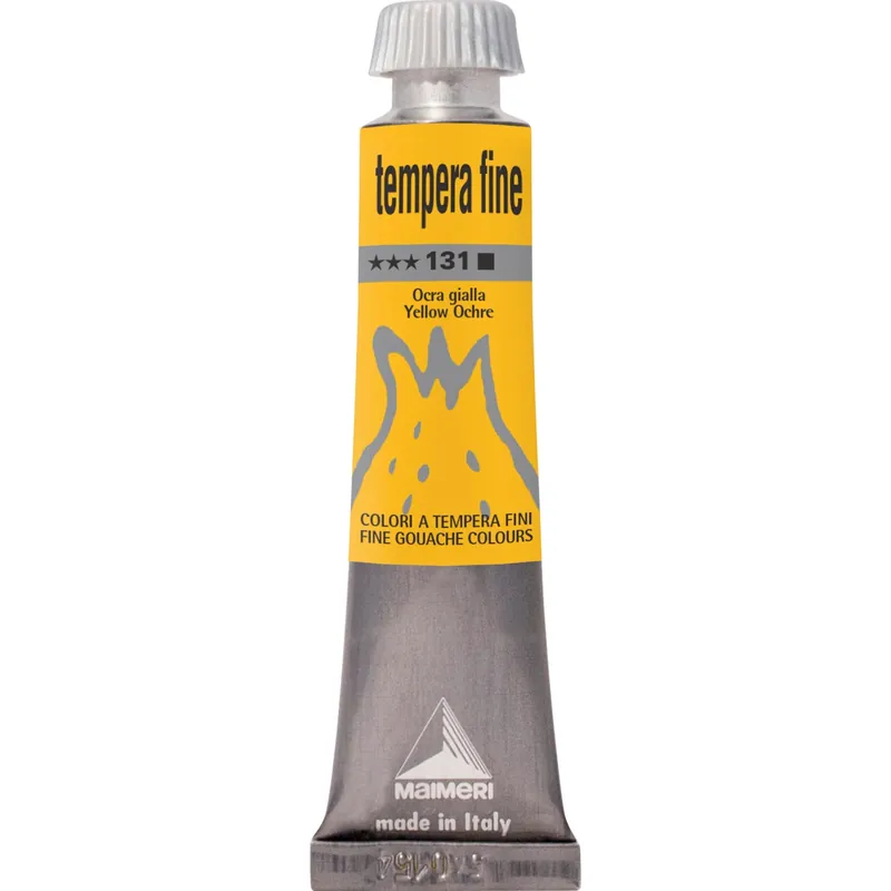 Colore tempera fine ocra gialla 20 ml Meest Verkocht