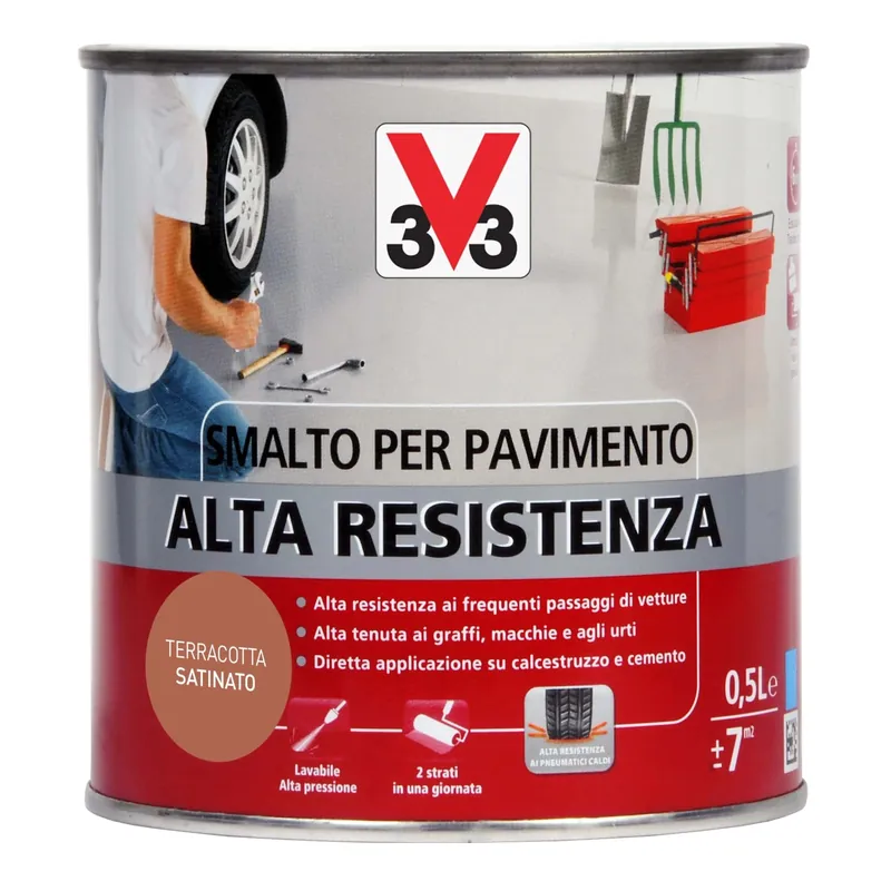 Seizoensaanbieding Smalto per Pavimenti Alta Resistenza Terracotta 0,5 l