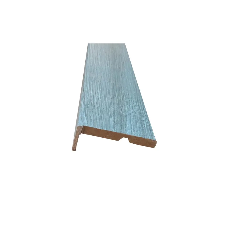 Coprifilo liscio in mdf impiallacciato Micro Grigio alt 7 cm con aletta Gratis Retour