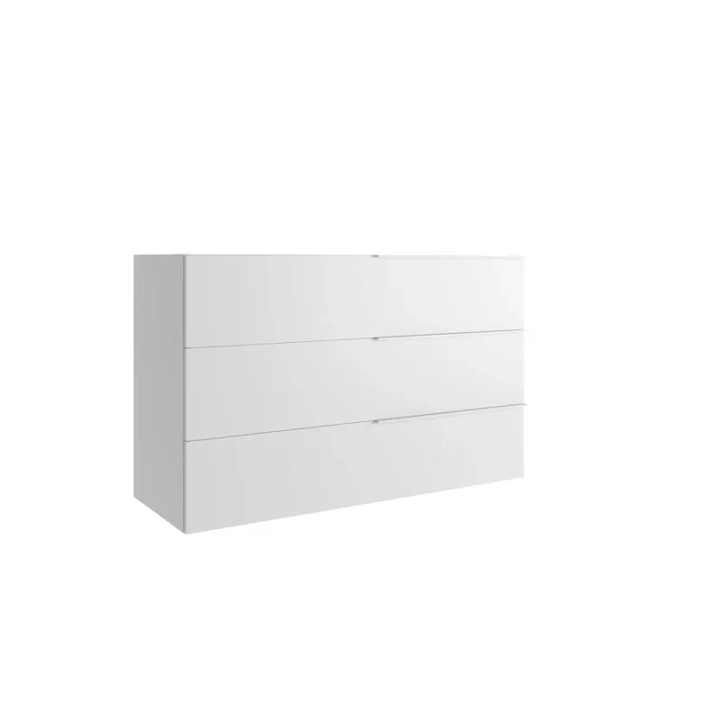 Betaalbaar Mobile bagno base lavabo a terra 3 cassetti Caren h.75 l.120 p.46 cm bianco