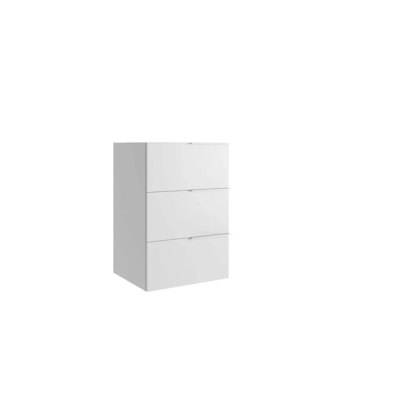 Op = Op Mobile bagno base 3 cassetti a terra Caren h.75 l.50 p.51 cm bianco