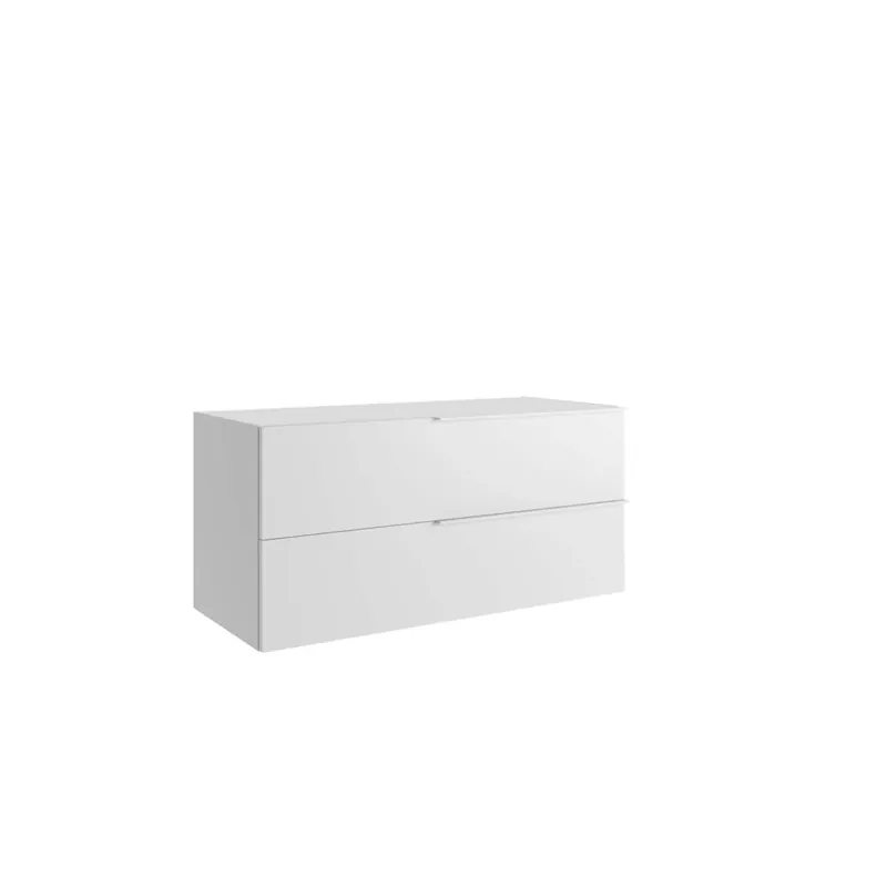 Mobile bagno base sospesa 2 cassetti Caren h.50 l.105 p.51 cm acero Betaalbaar