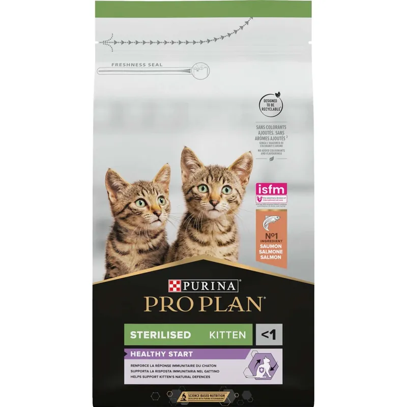 Korting Cibo secco per gatti Purina ProPlan Sterilised ricche al salmone 1,5 kg