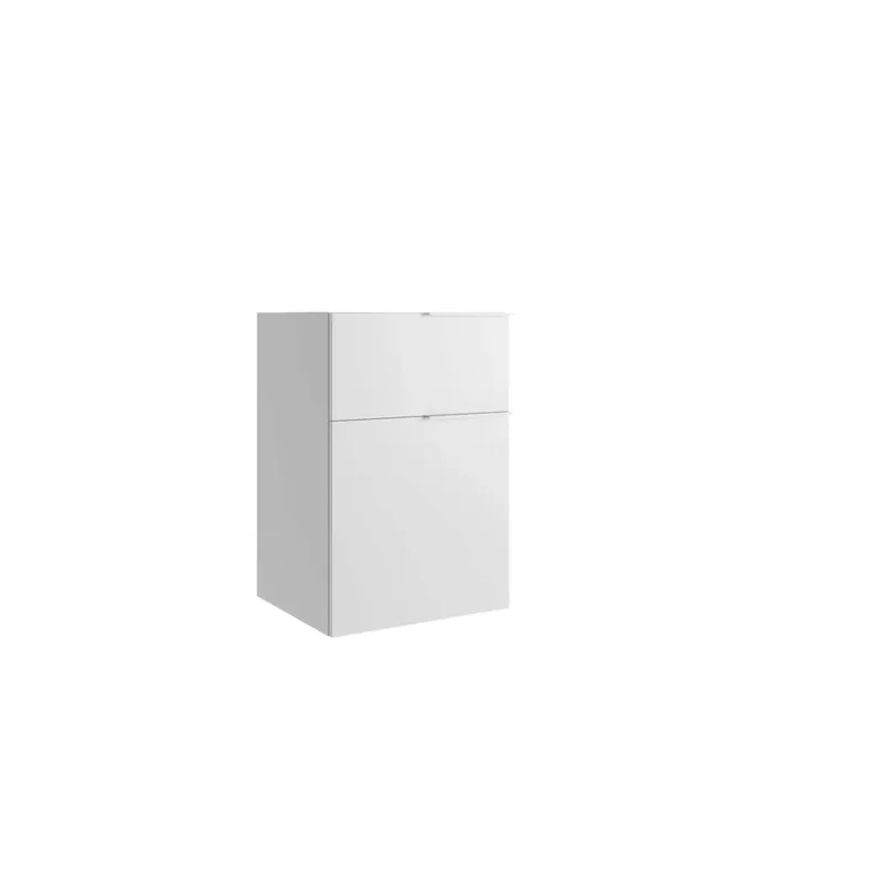 Mobile bagno base terra Caren 1 cassetto e 1 anta 75x50x45,8 cm bianco Hete Deal