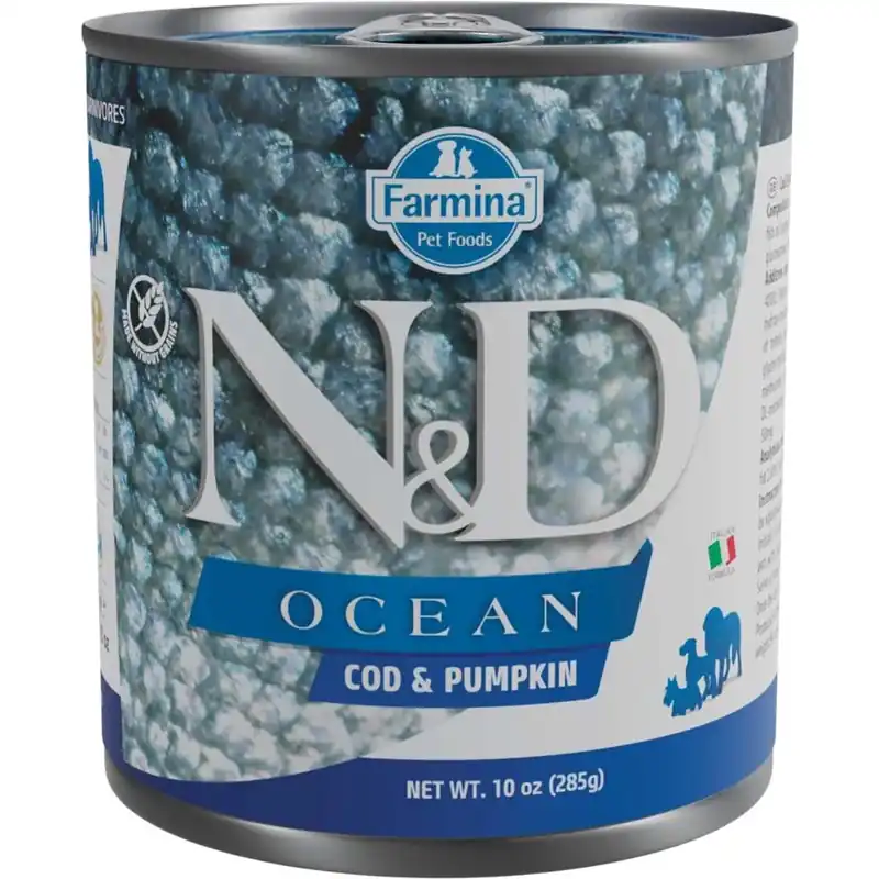 Koopje Cibo umido per cani N&D Adult merluzzo e zucca lattina 285 g