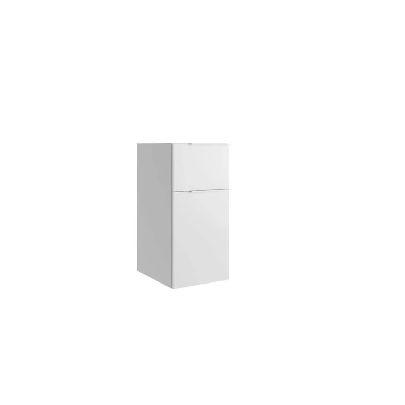 Direct Beschikbaar Mobile bagno base terra Caren 1 cassetto e 1 anta 75x35x50,8 cm acero