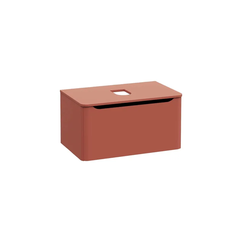 Mobile bagno base lavabo sospeso 1 cassetto Integra Round 80 cm terracotta Rechtstreeks Van De Fabrikant