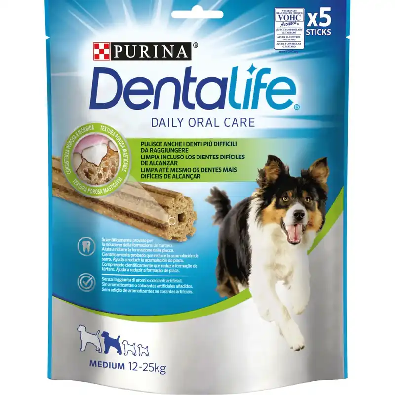 Snack cane per l`igiene orale Purina Dentalife taglia Medium Gecertificeerd