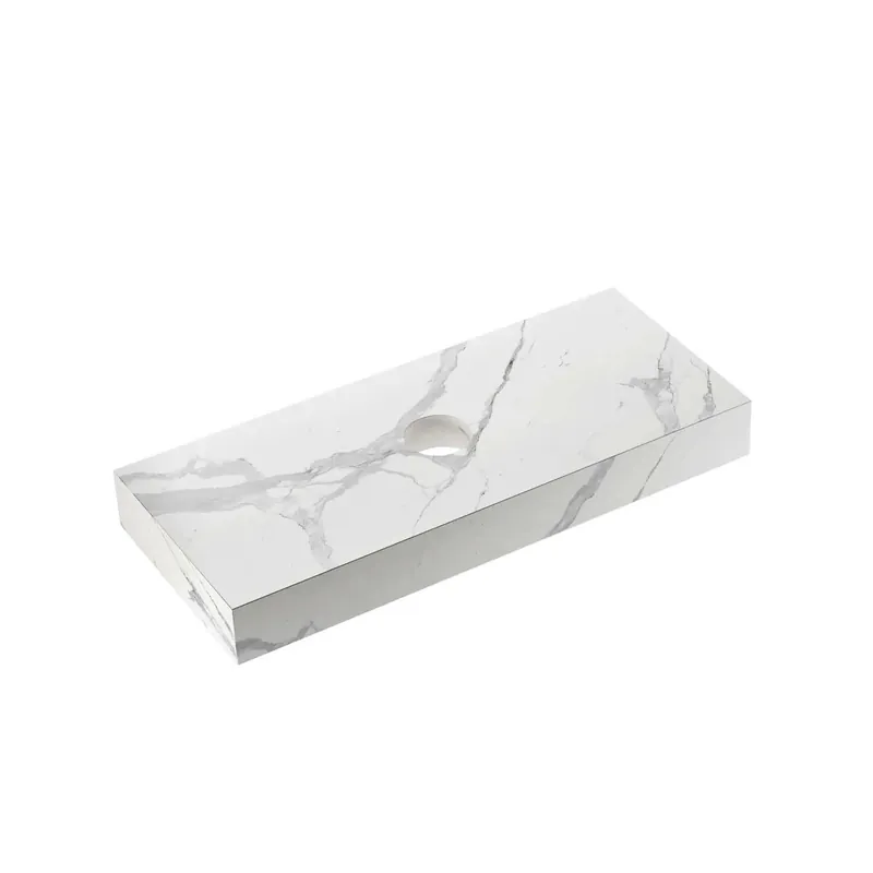 Hete Deal Top bagno HPL Caren con foro per lavabo in appoggio sp 10 cm 120,5x51,2 cm