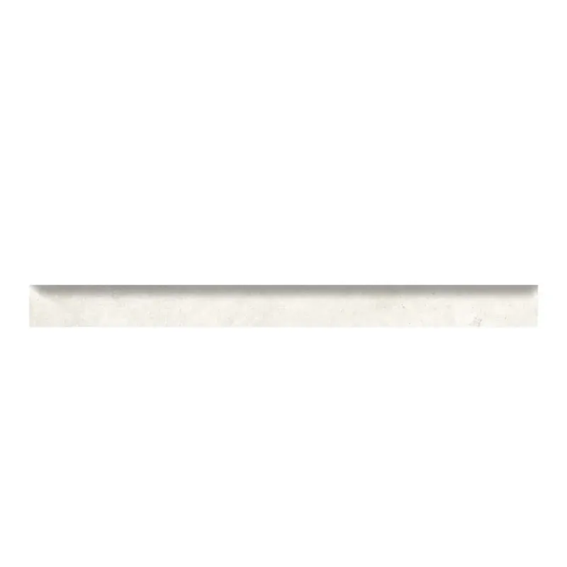 Premium Battiscopa in gres porcellanato EaRoman Stone Bianco 10x119,8 cm