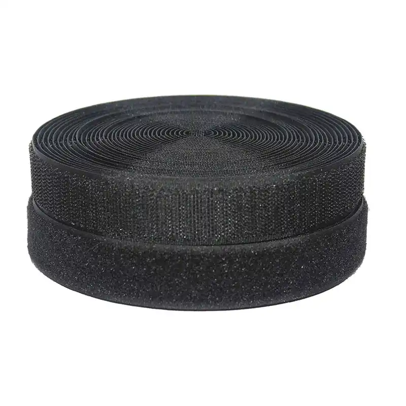 Nastro a strappo adesivo H50 mm nero 3 m gancio + 3 m asola Actieprijs