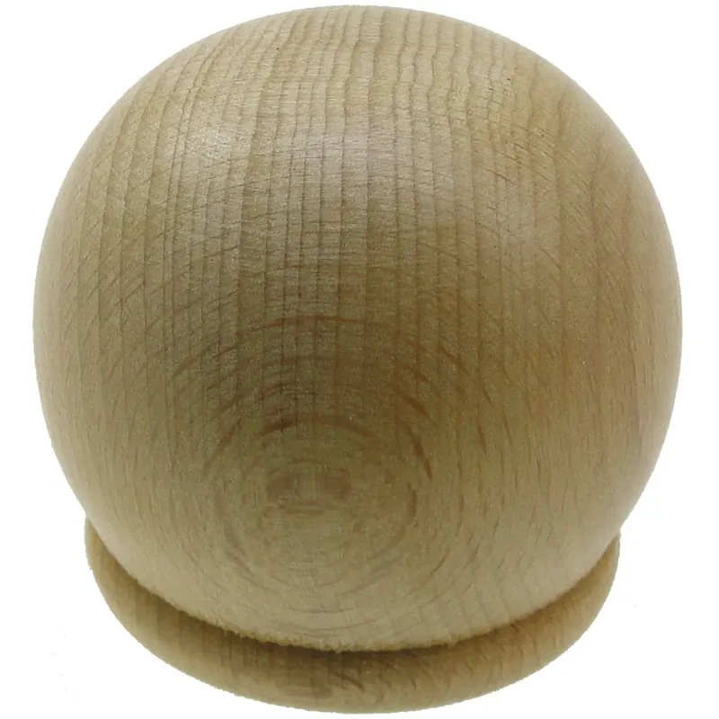 Bestel Nu Terminale bastone tenda Mela in legno naturale Ø 35 mm 2 pz