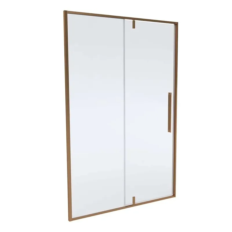 Porta doccia Pivot Slim 90-100x200 cm oro rosa Snelle Levering