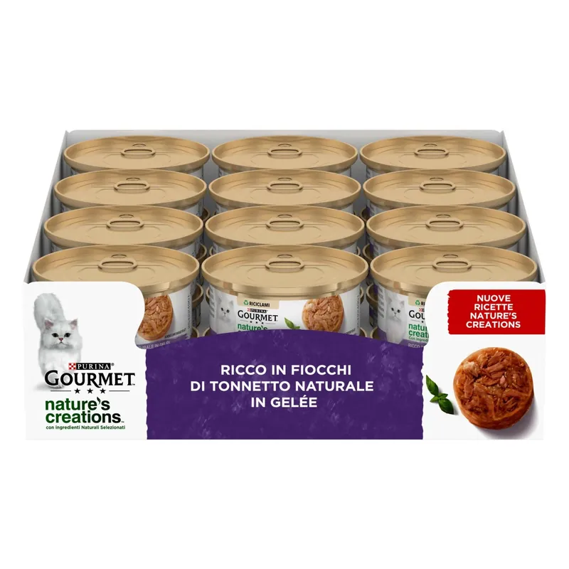 Flitsaanbieding Cibo umido per gatti Nature`s Creations tonno gelè 70 g
