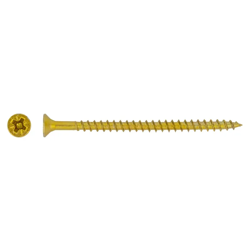 Speciale Aanbieding Vite per legno testa piana svasata PZ2 zincata giallo 5x70 mm 100 pz
