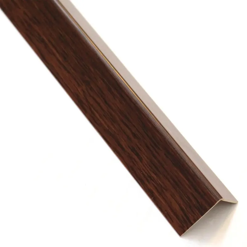 Profilo angolare a L adesivo 1 m 11x11 mm in pvc legno scuro Express Levering