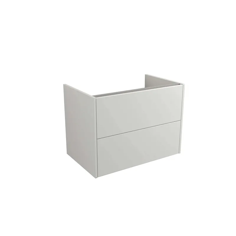 Uitverkoop Mobile bagno base lavabo sospesa Mind 75x45x54 cm bianco lucido