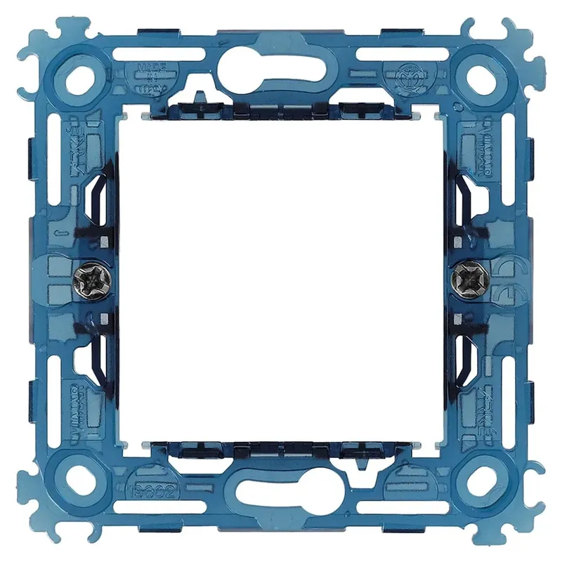 Supporto due moduli Vimar con griffe interrasse 71 per scatole Ø 60 cm Finale Uitverkoop