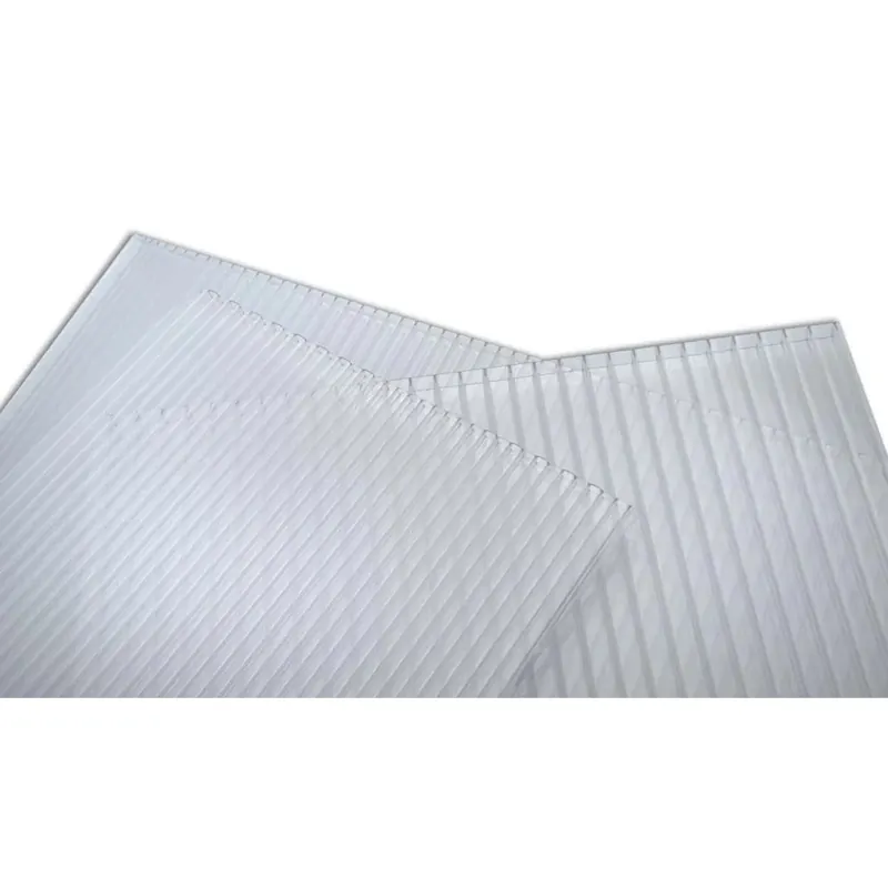 Policarbonato alveolare trasparente 98x200 cm sp 8 mm Beperkte Voorraad