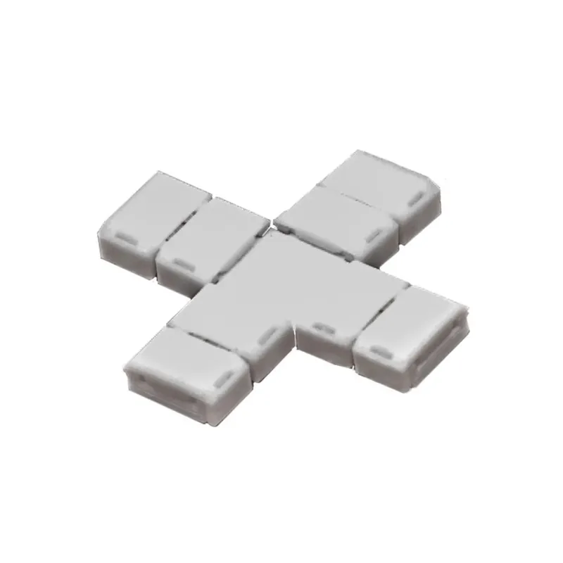 Connettore strisce LED Accento Pro a X 10mm 2 pz Premium