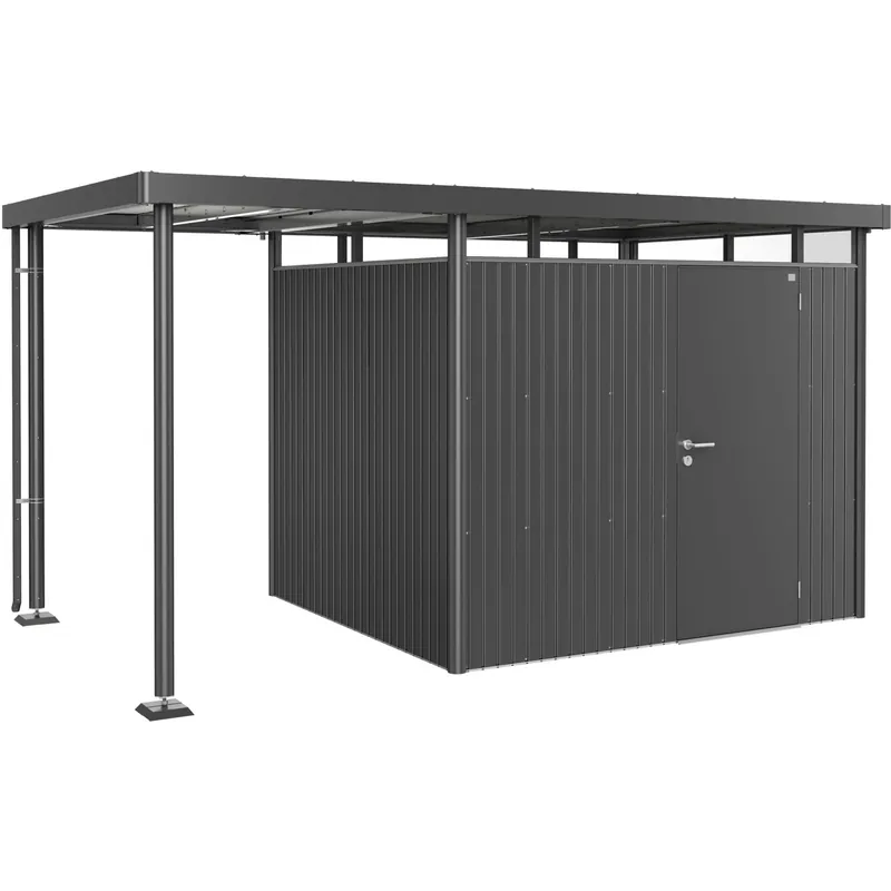 Tetto laterale casetta giardino Biohort HighLine 3 da 150x235x222 cm grigio sc m Koop Online