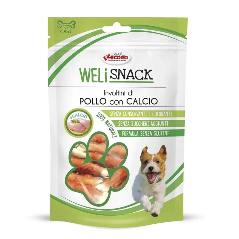Snack naturale per cani Involtini Pollo 75 g Betaalbaar