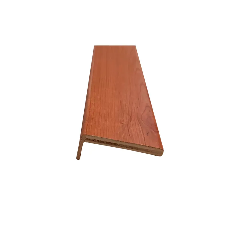 Express Levering Coprifilo liscio listellare laminato Ciliegio alt 7 cm con aletta