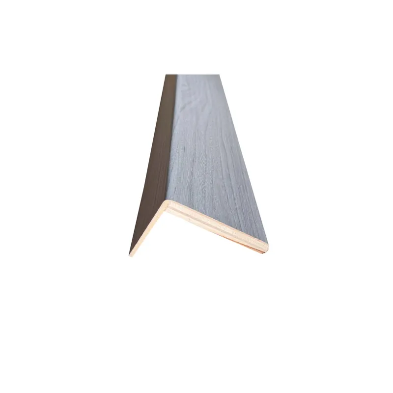 Shop Nu Coprifilo liscio listellare laminato Olmo Cenere alt 7 cm con ala da 4 cm